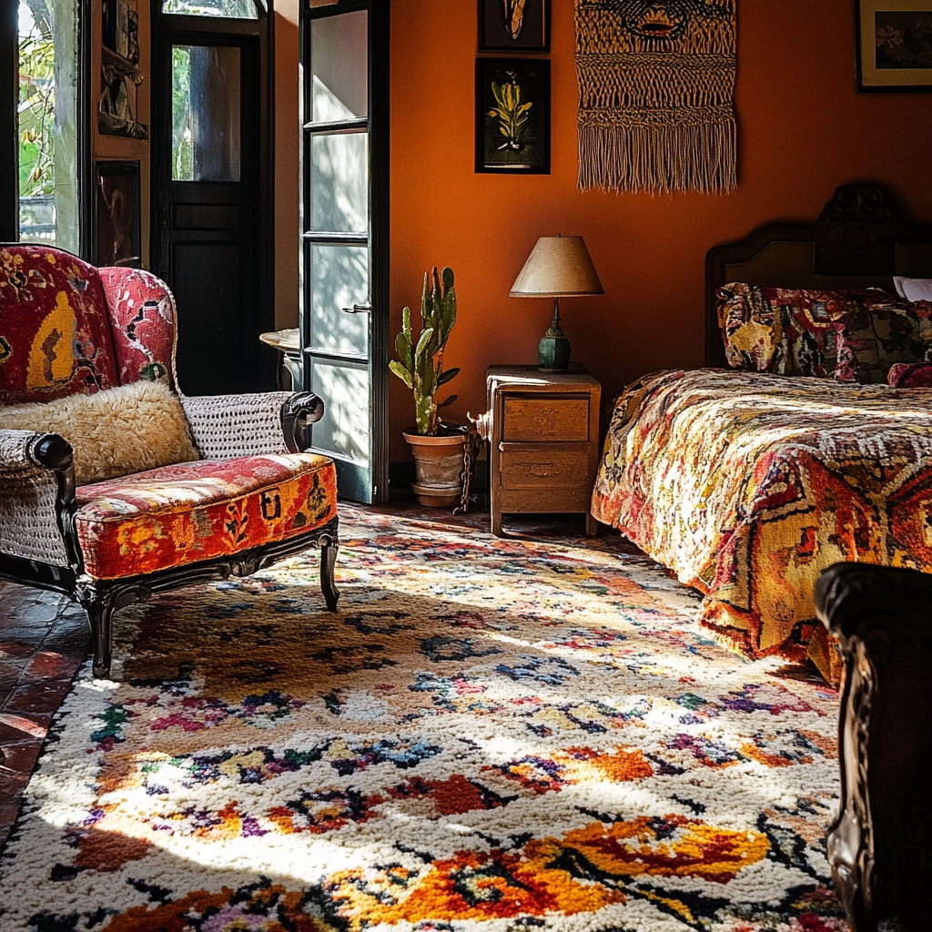 boho bedroom rug 12