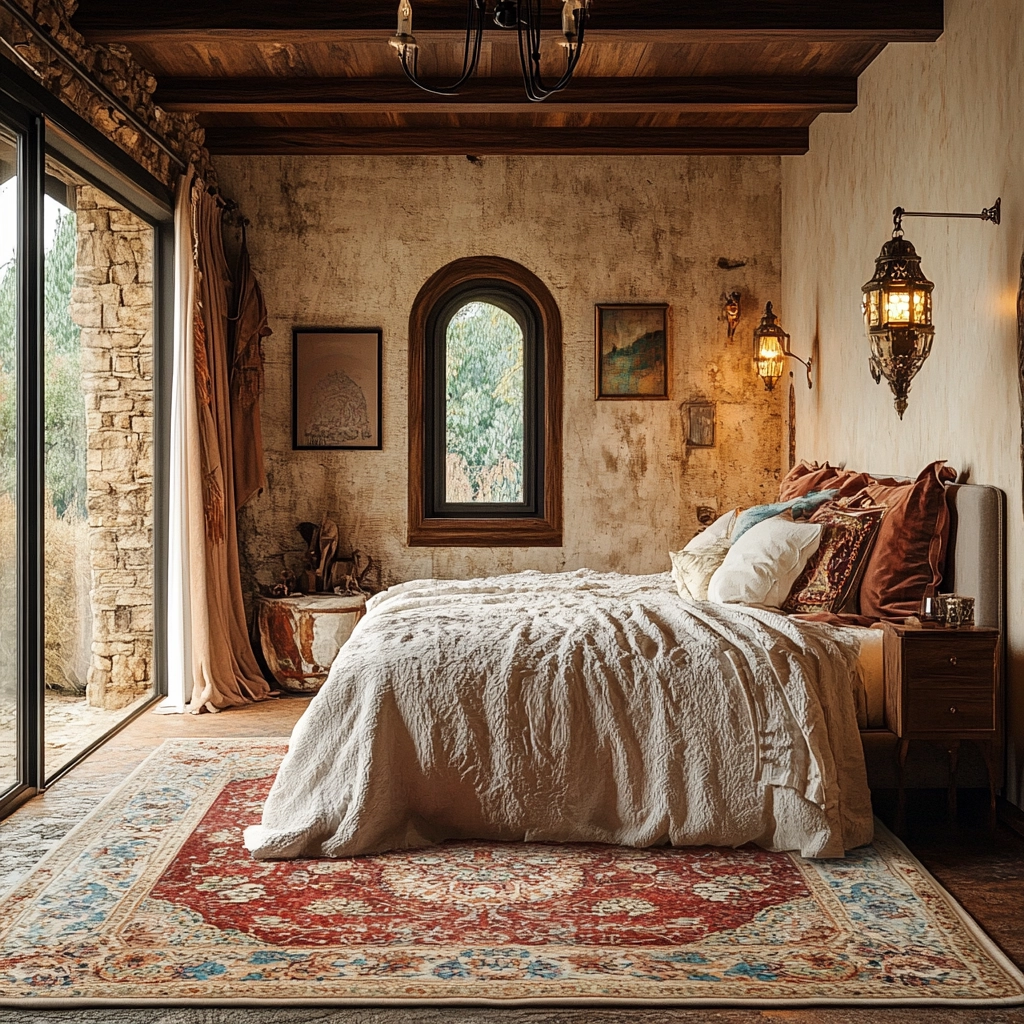 boho bedroom rug 29