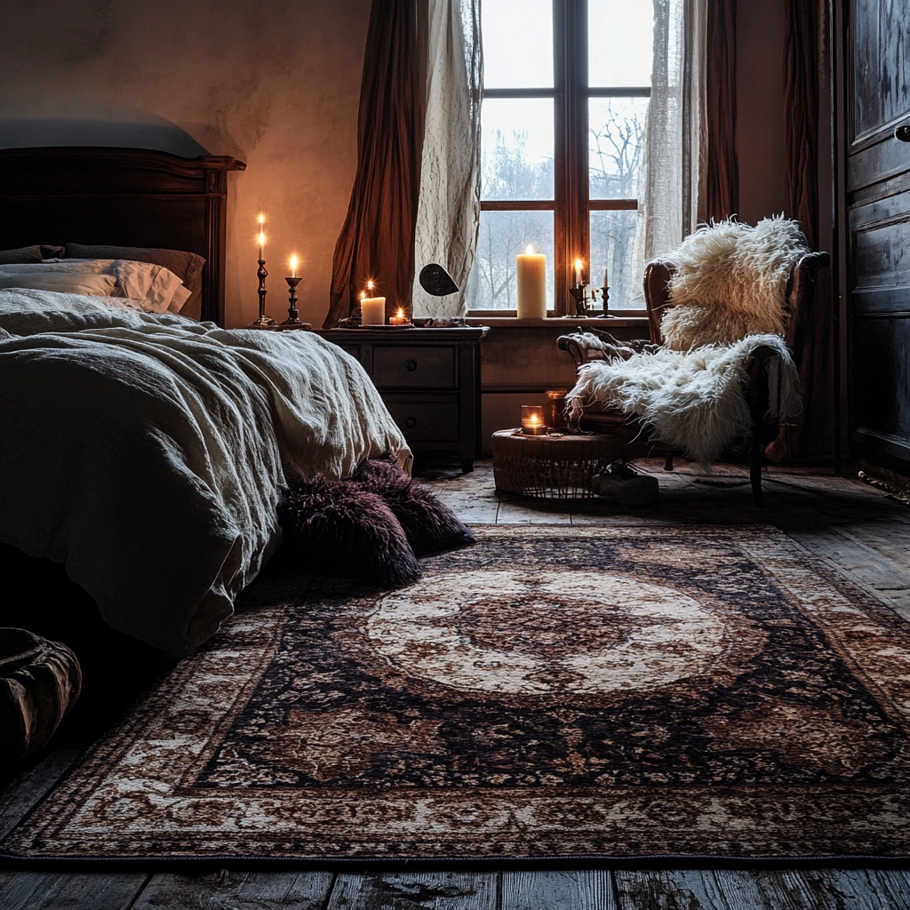 boho bedroom rug 60