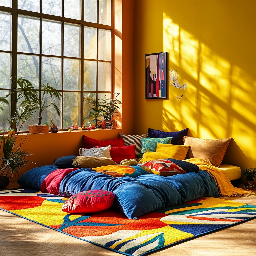 boho bedroom rug 75