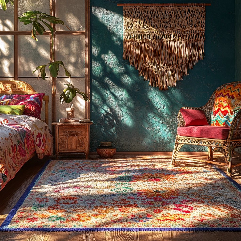 boho bedroom rug 9