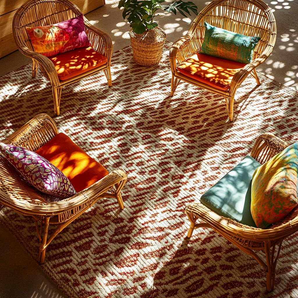 boho carpet living room 10