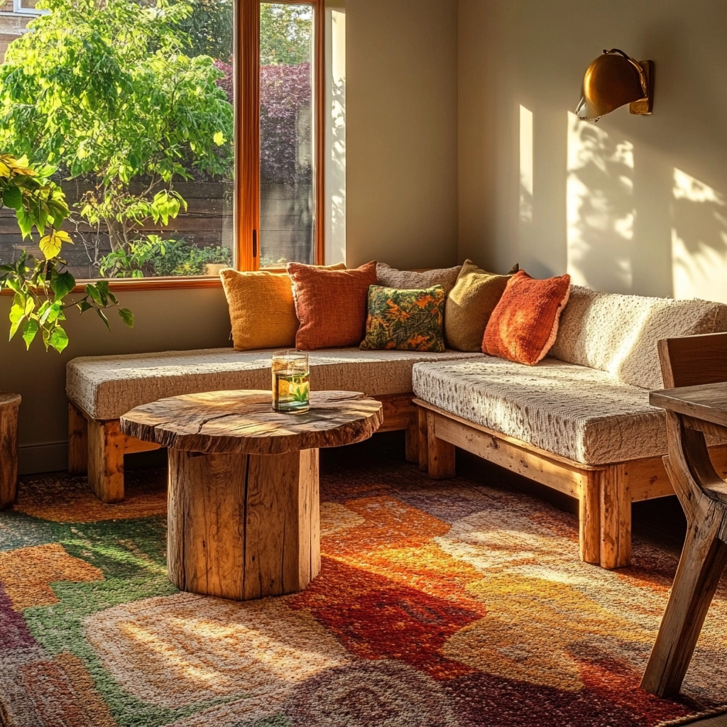 boho carpet living room 29