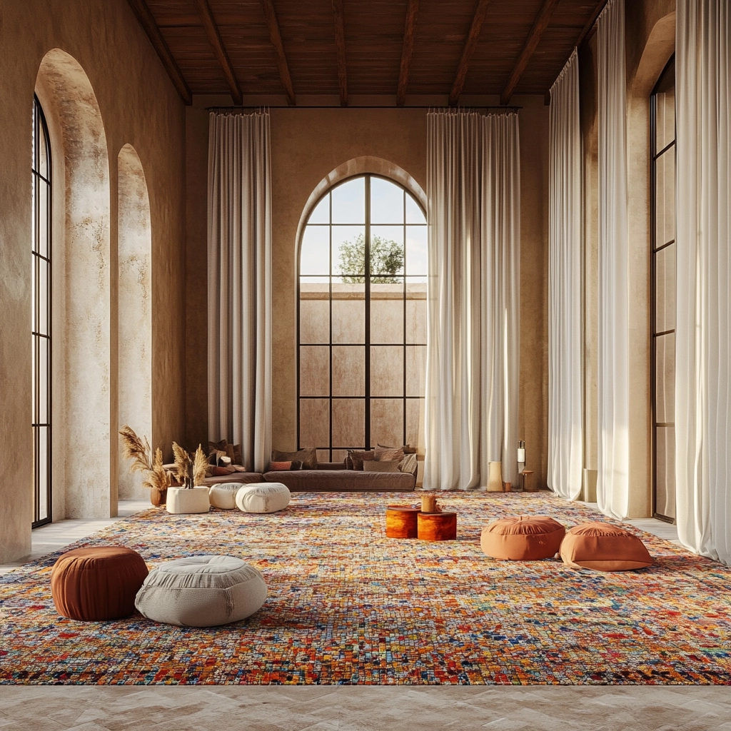 boho carpet living room 66