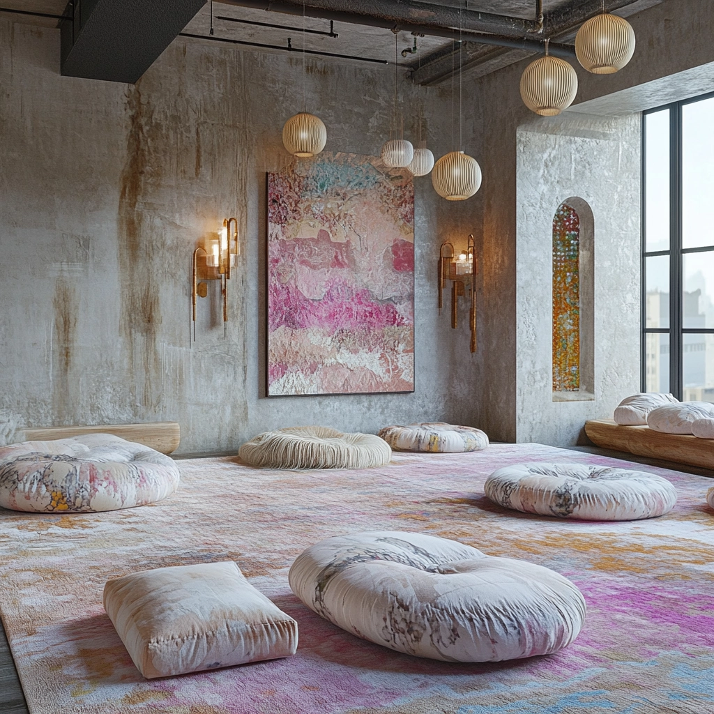 boho carpet living room 7