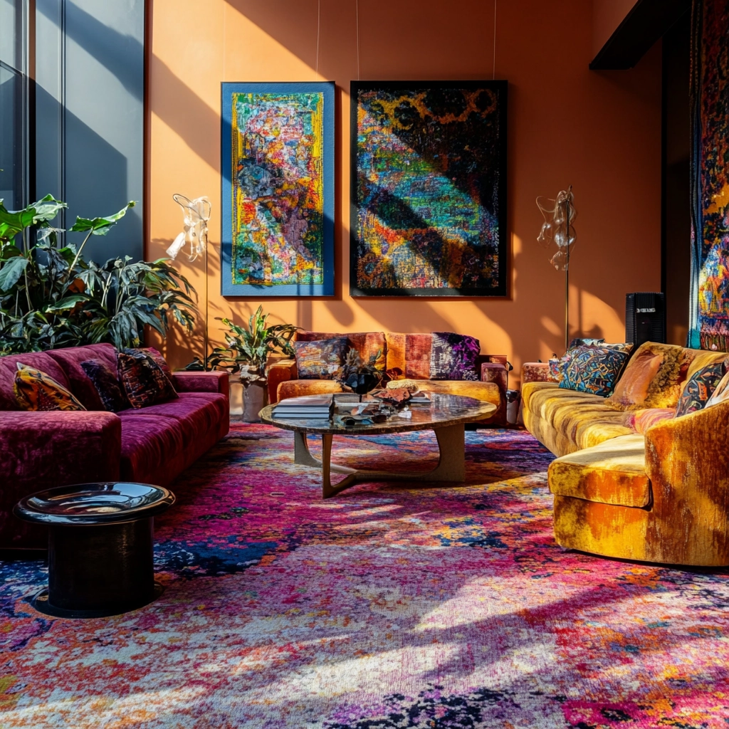 boho carpet living room 78