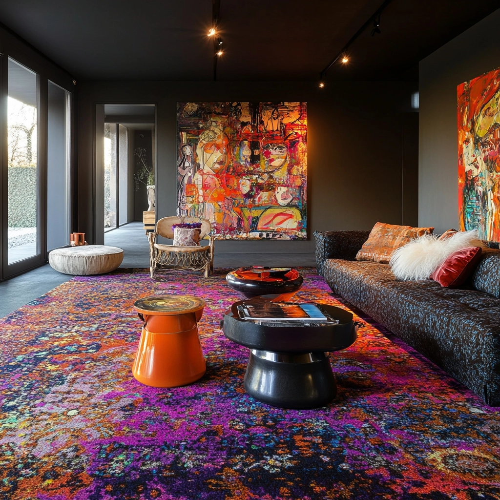 boho carpet living room 80
