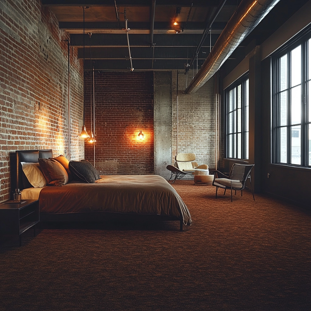 brown carpet bedroom 12