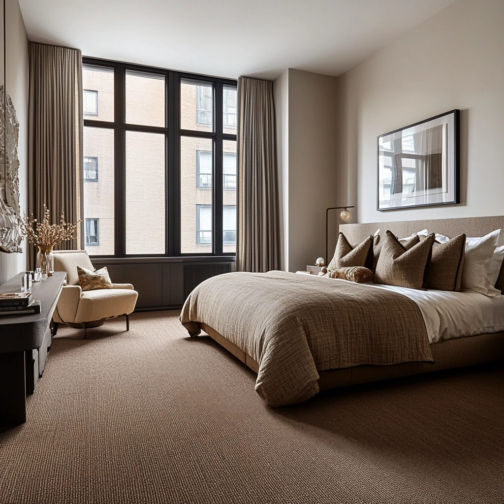 brown carpet bedroom 34