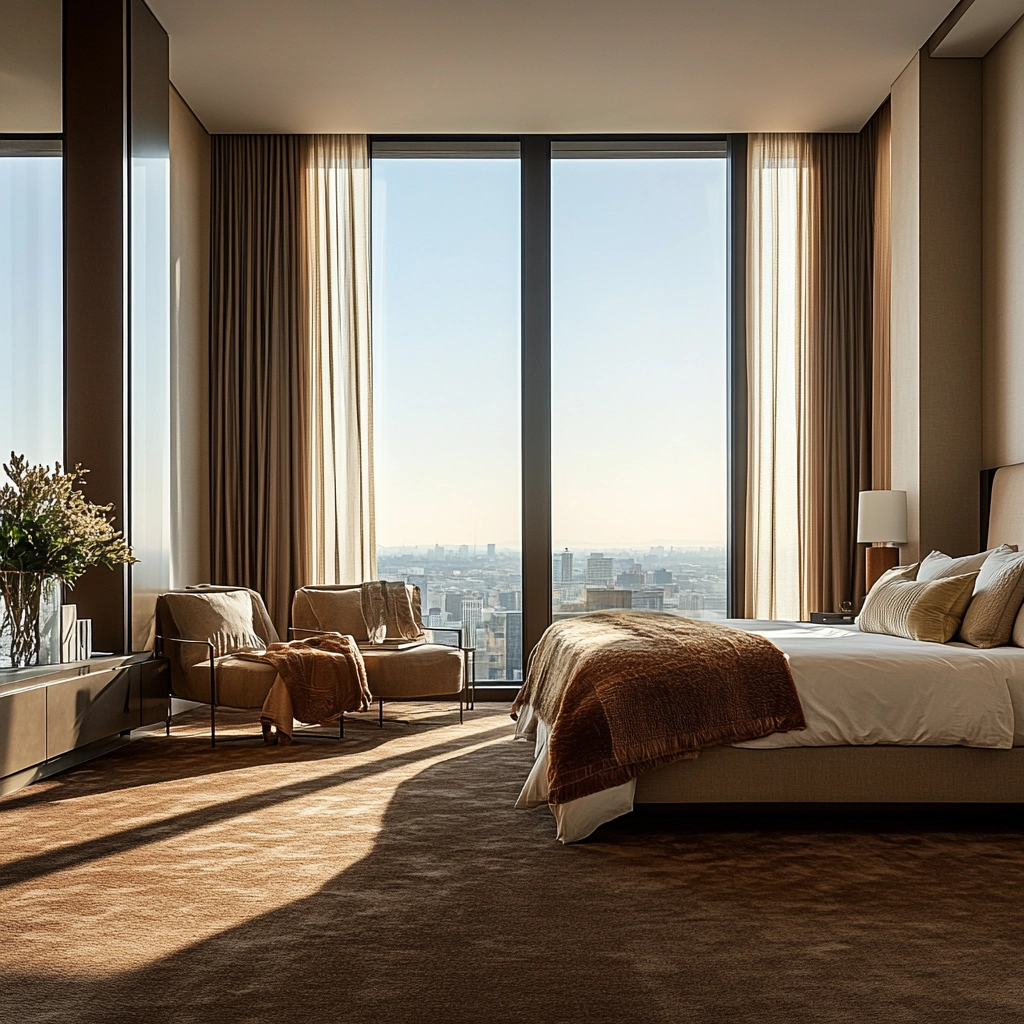 brown carpet bedroom 35