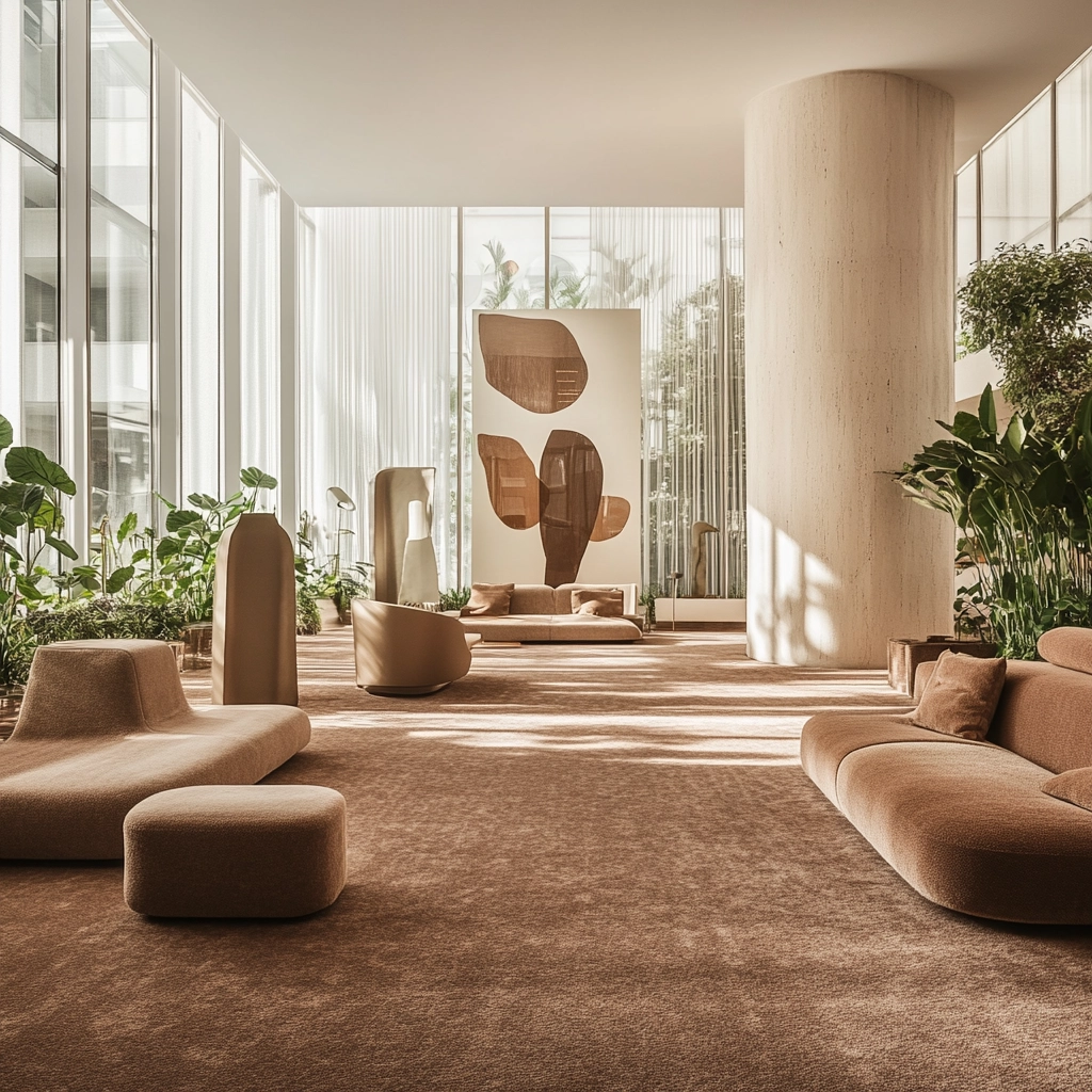 brown carpet living room 12