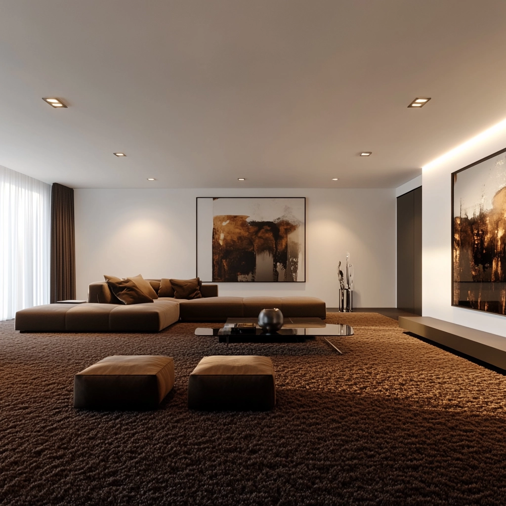 brown carpet living room 20
