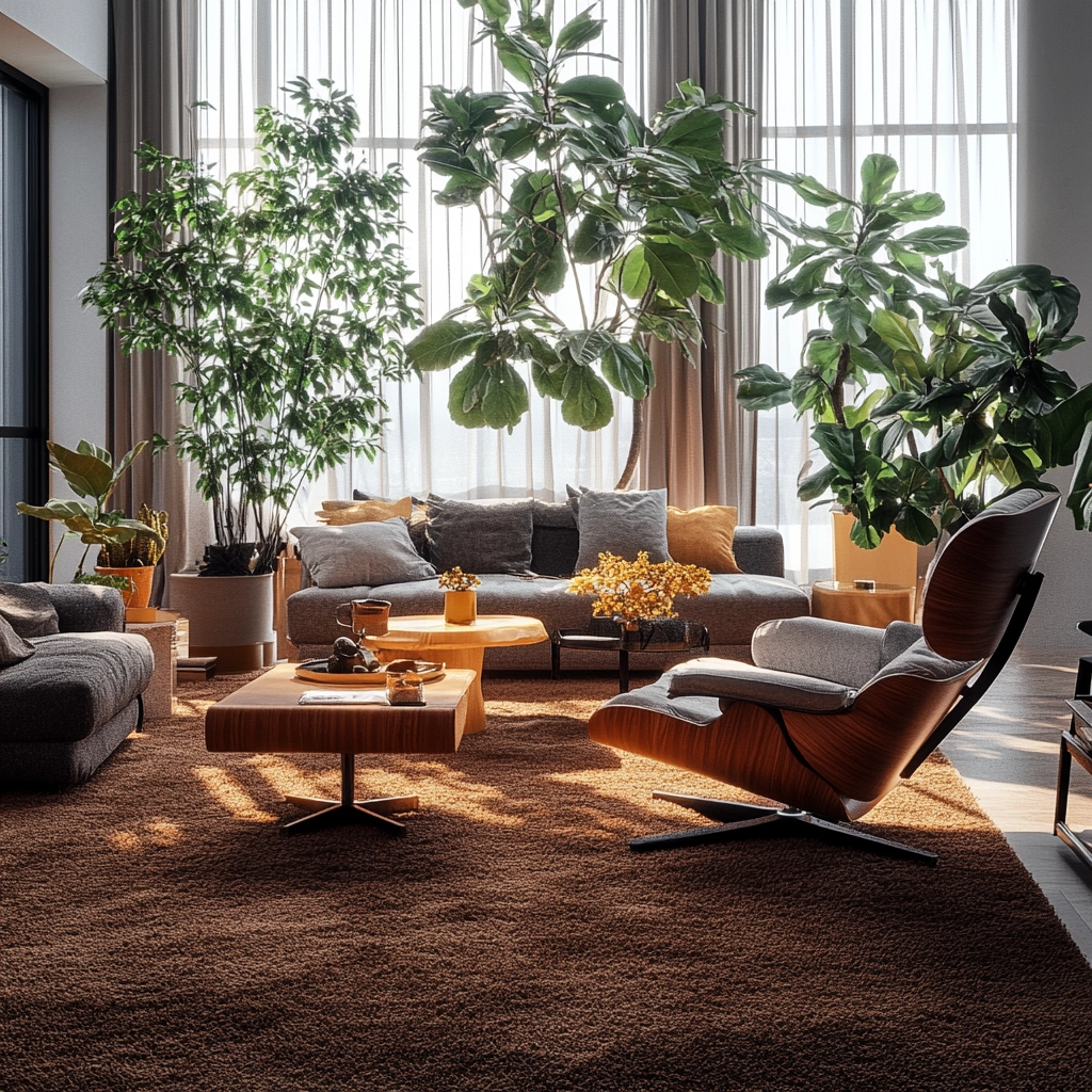 brown carpet living room 4