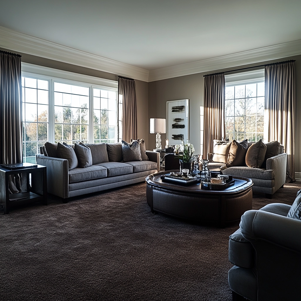 brown carpet living room 60