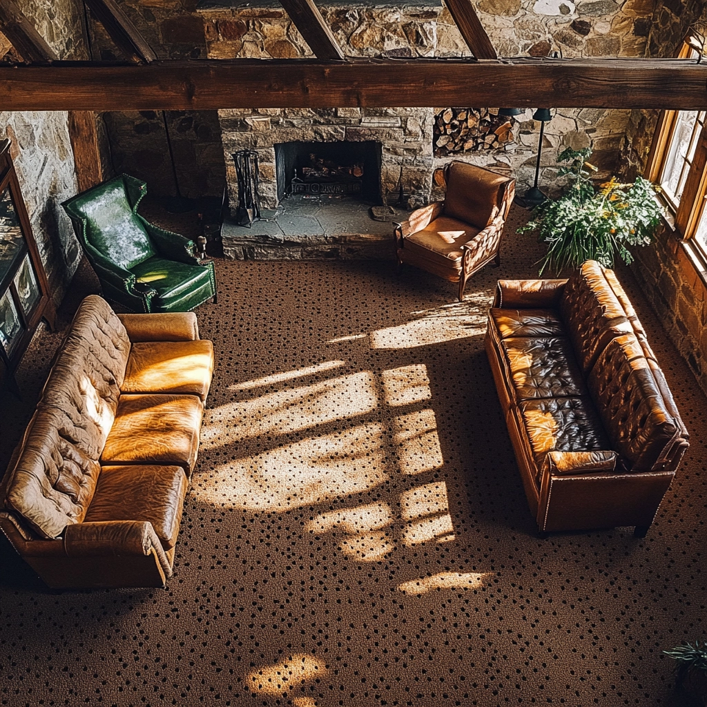 brown carpet living room 7