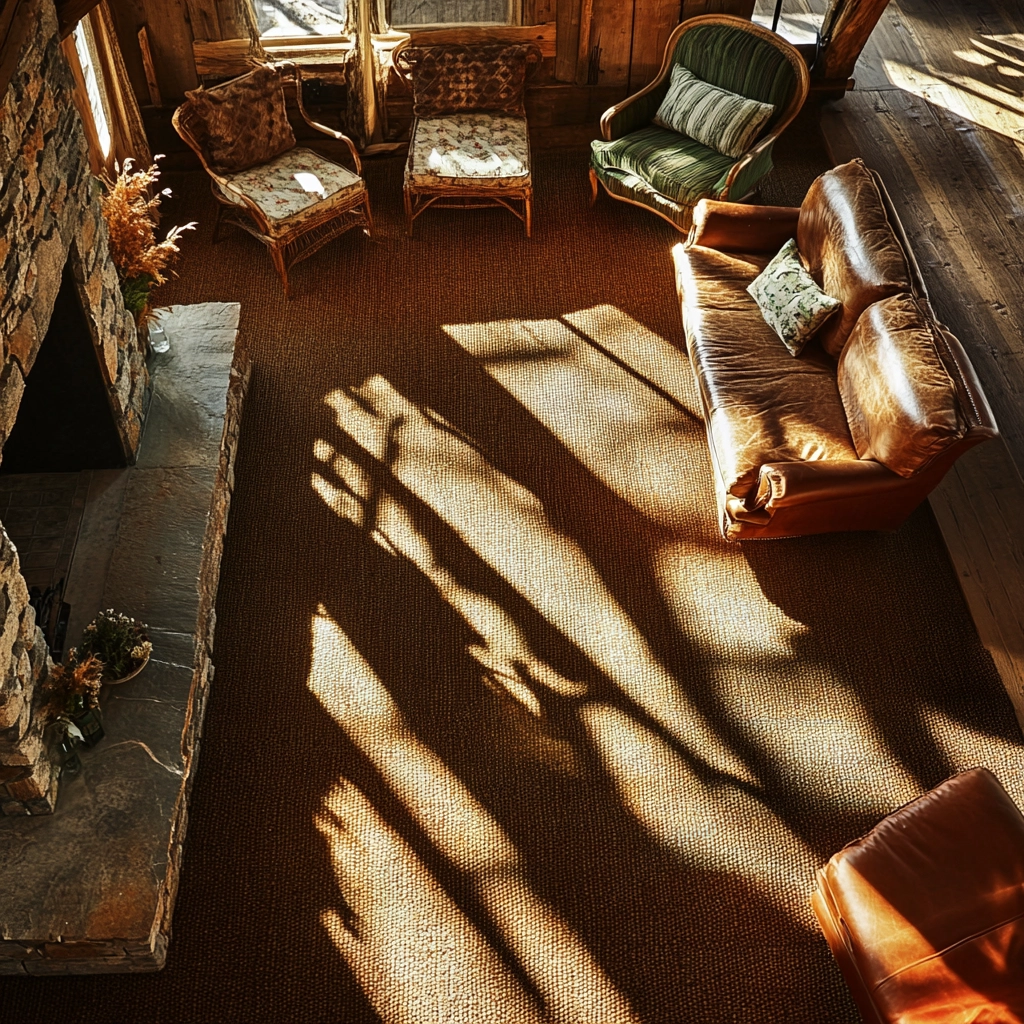brown carpet living room 8