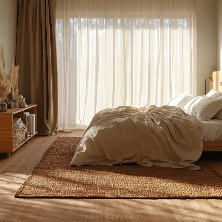 brown rug bedroom 1