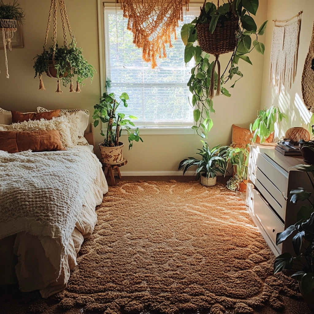brown rug bedroom 12
