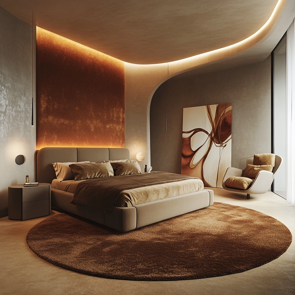 brown rug bedroom 13