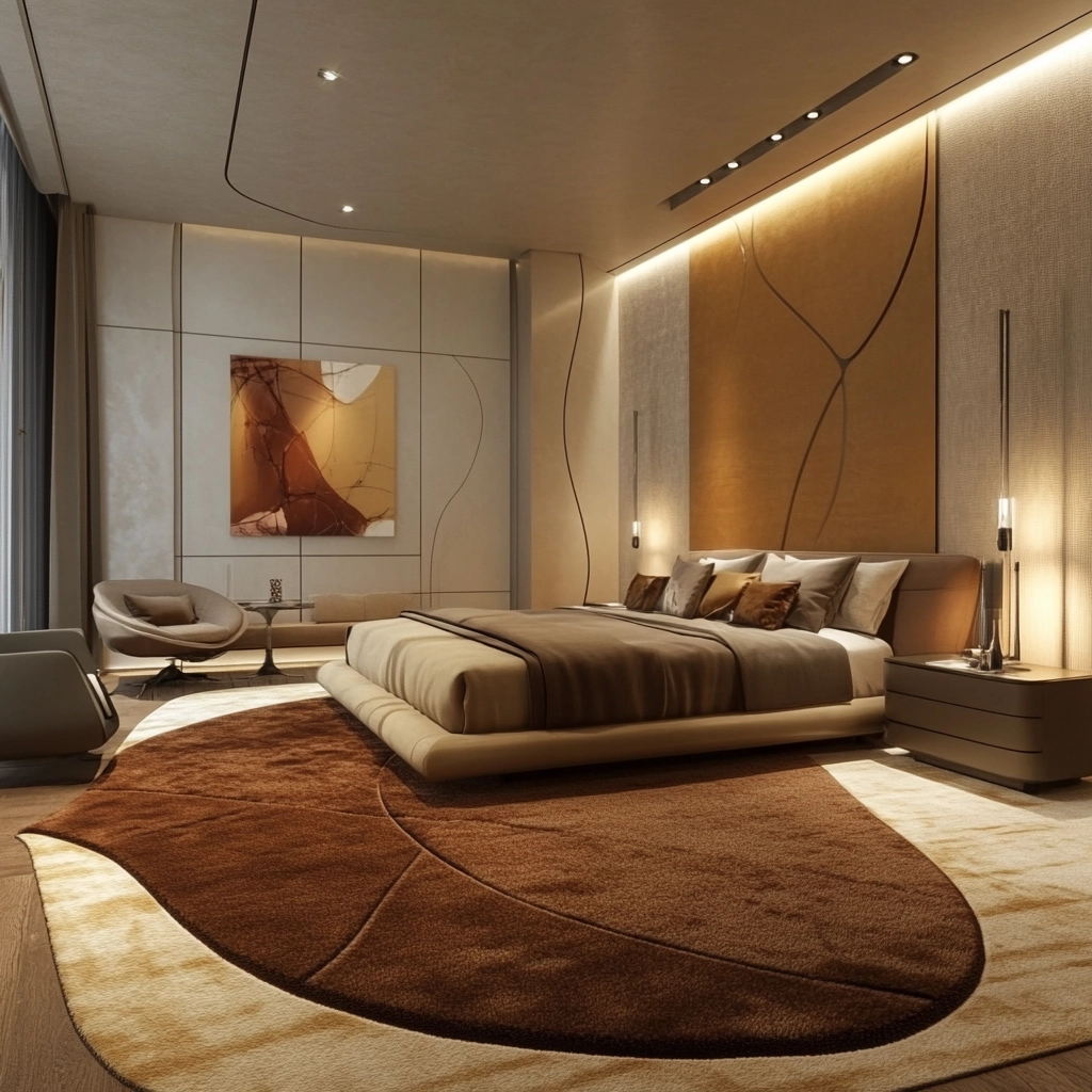 brown rug bedroom 15