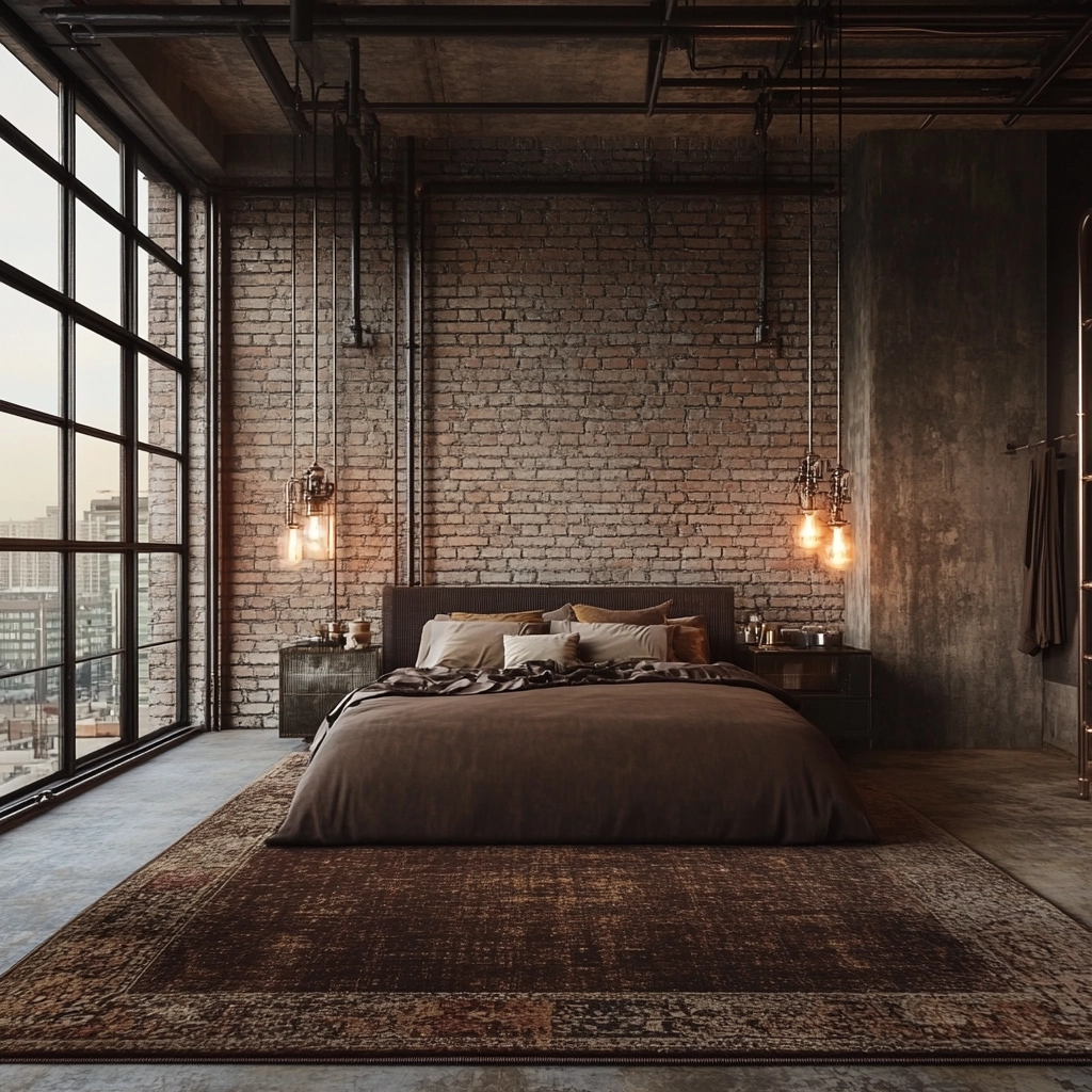 brown rug bedroom 21
