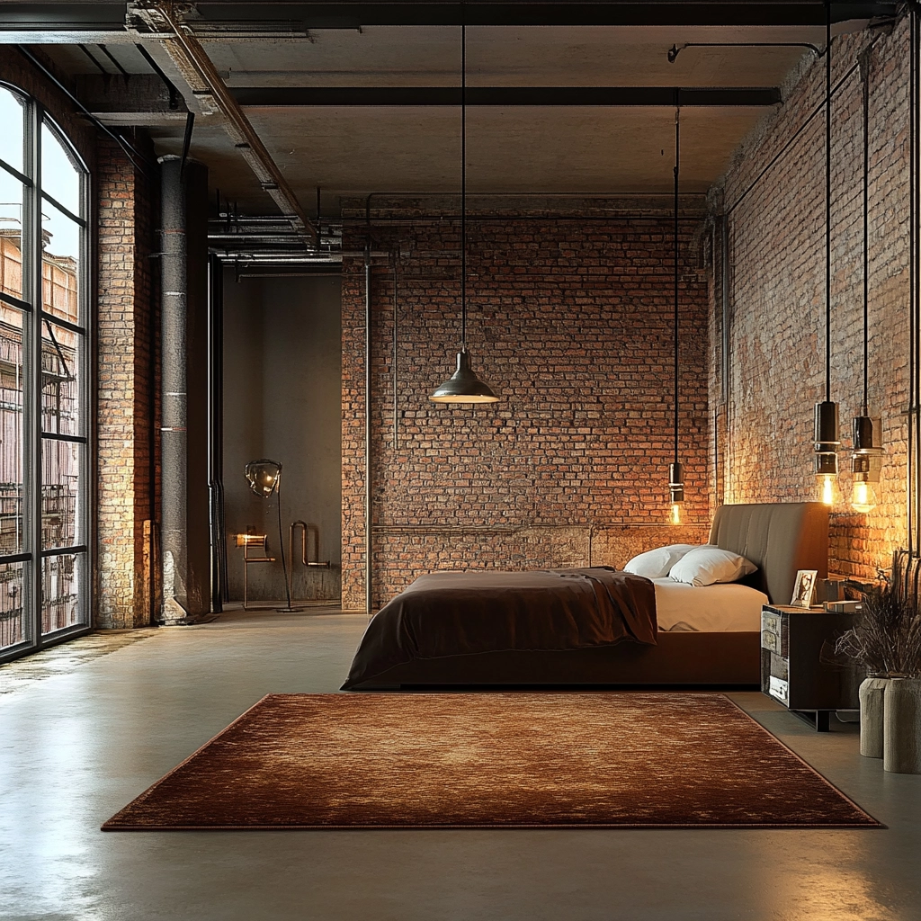brown rug bedroom 22
