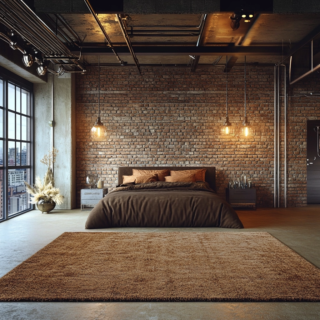 brown rug bedroom 24