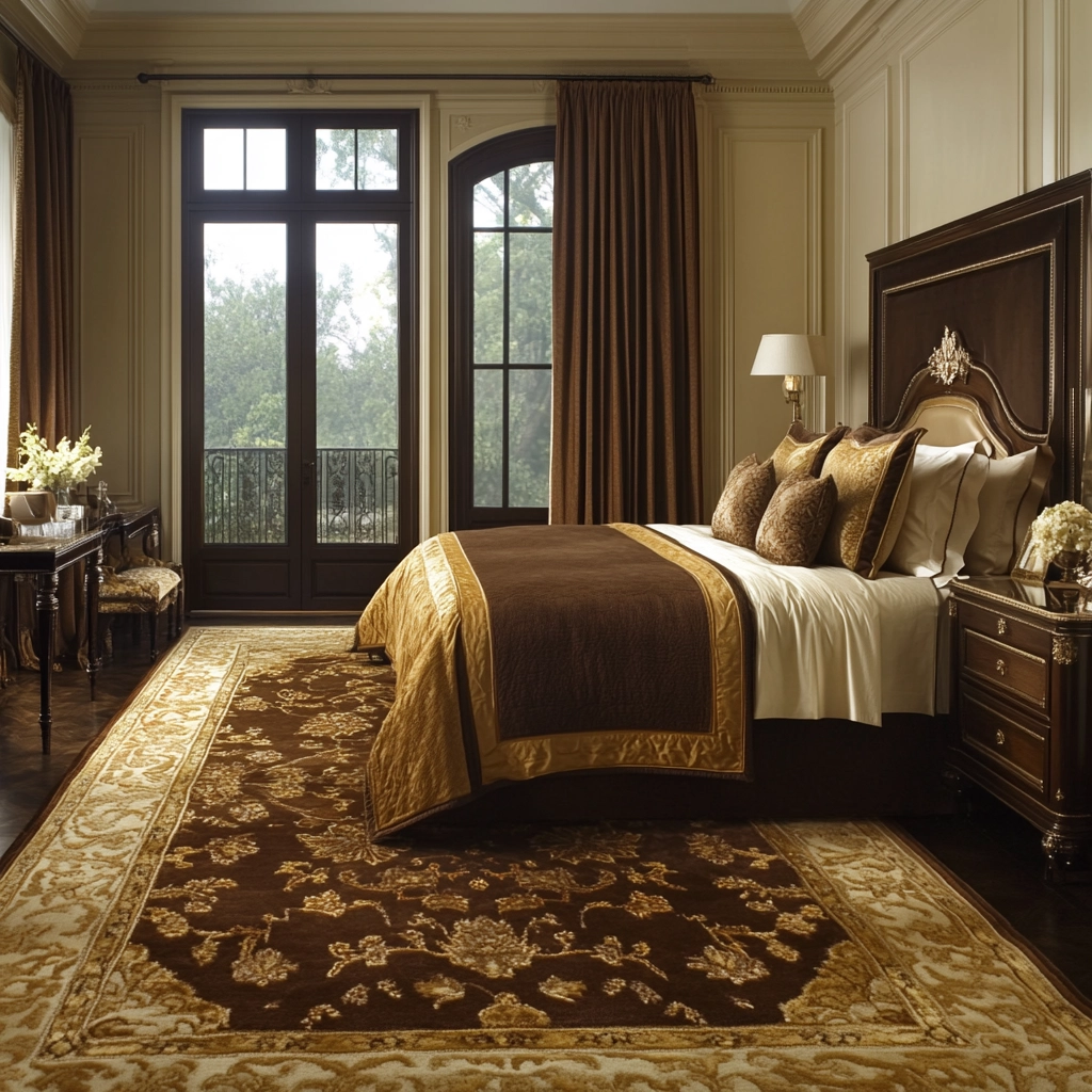 brown rug bedroom 25