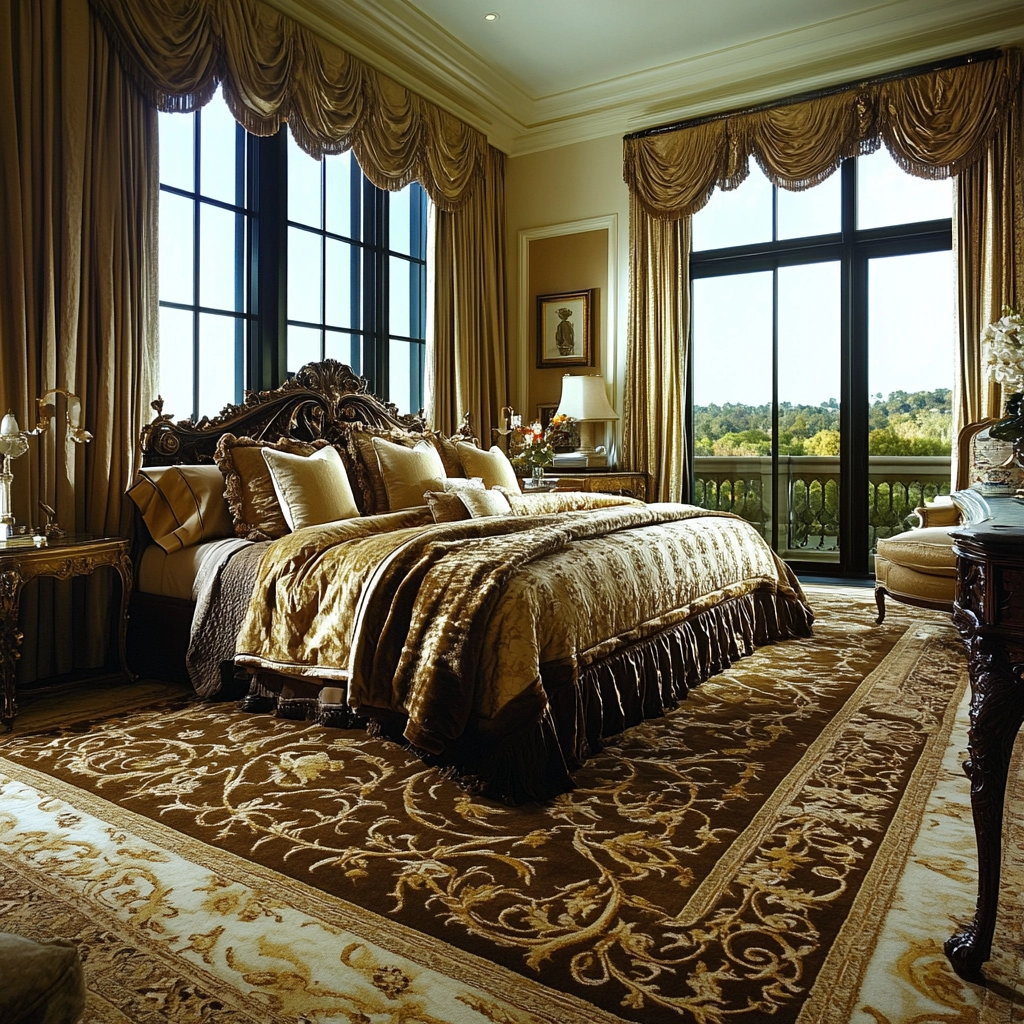 brown rug bedroom 27
