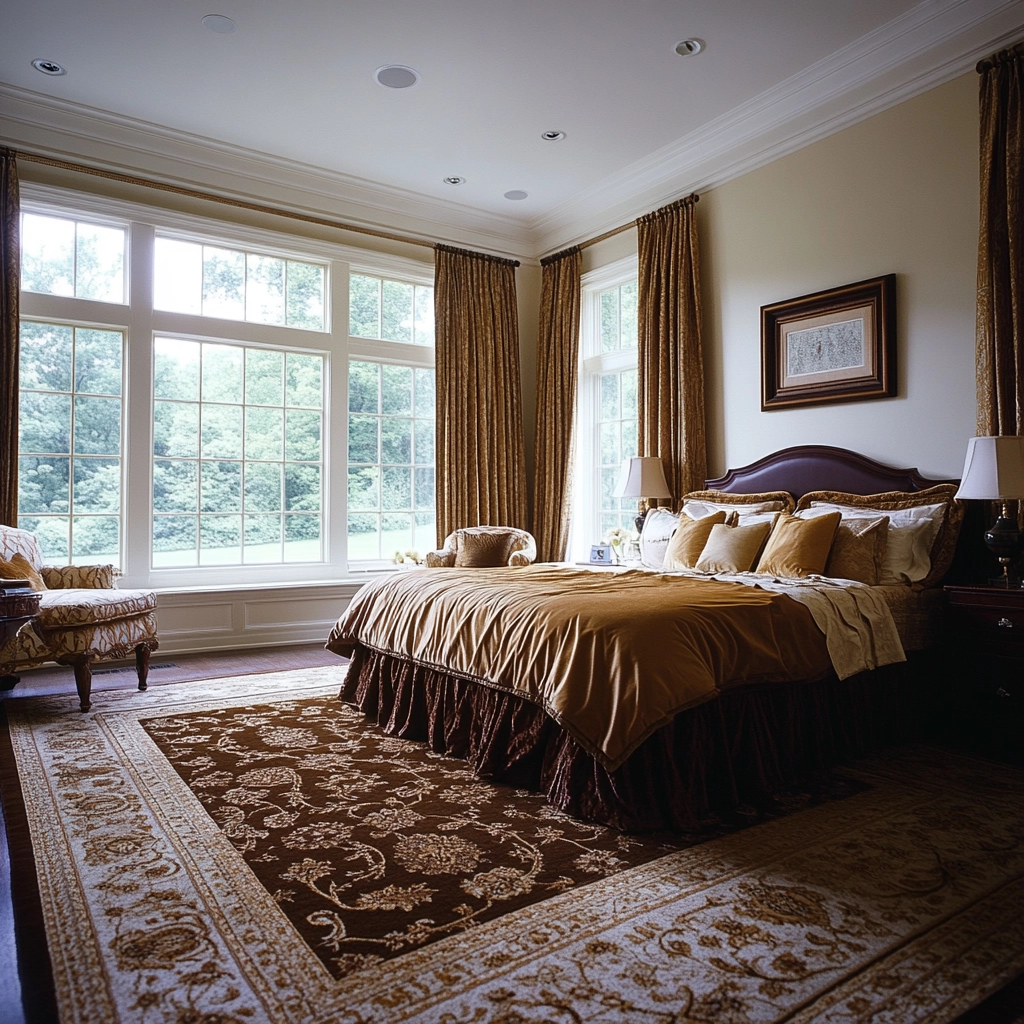 brown rug bedroom 28
