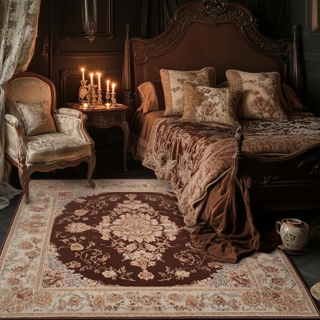brown rug bedroom 53