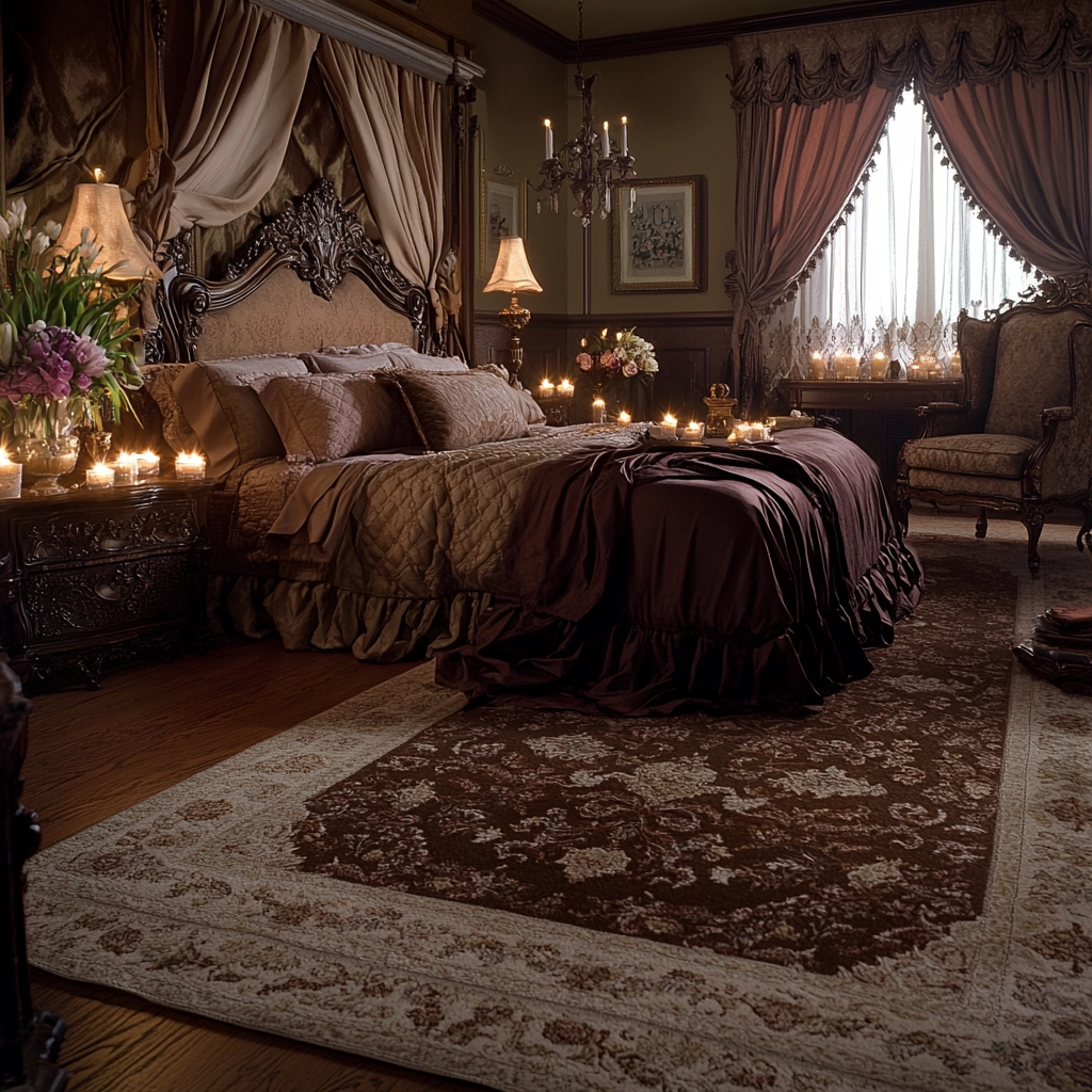 brown rug bedroom 55