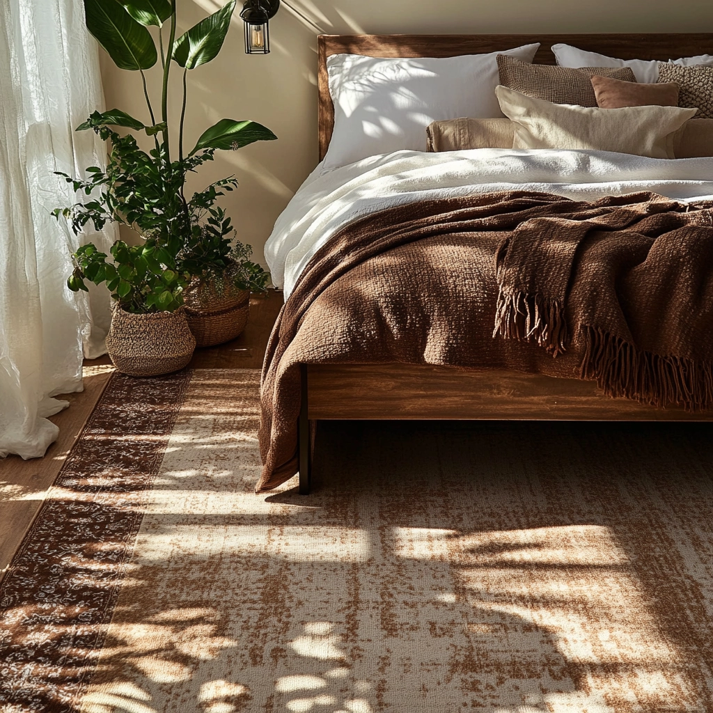brown rug bedroom 6