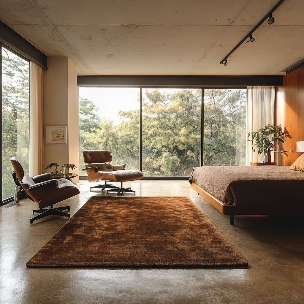 brown rug bedroom 66