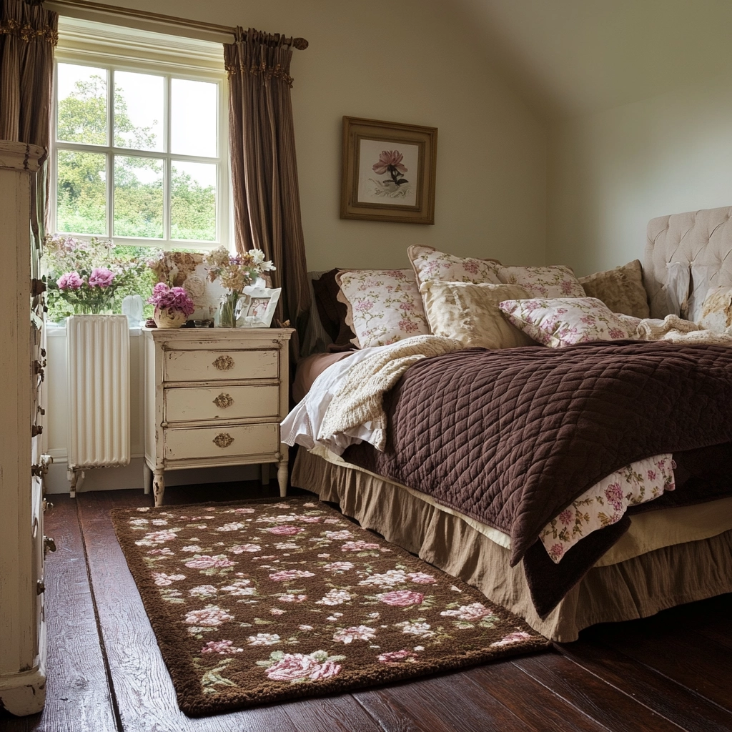 brown rug bedroom 69