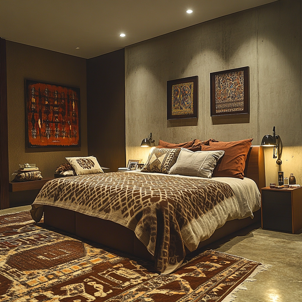 brown rug bedroom 76
