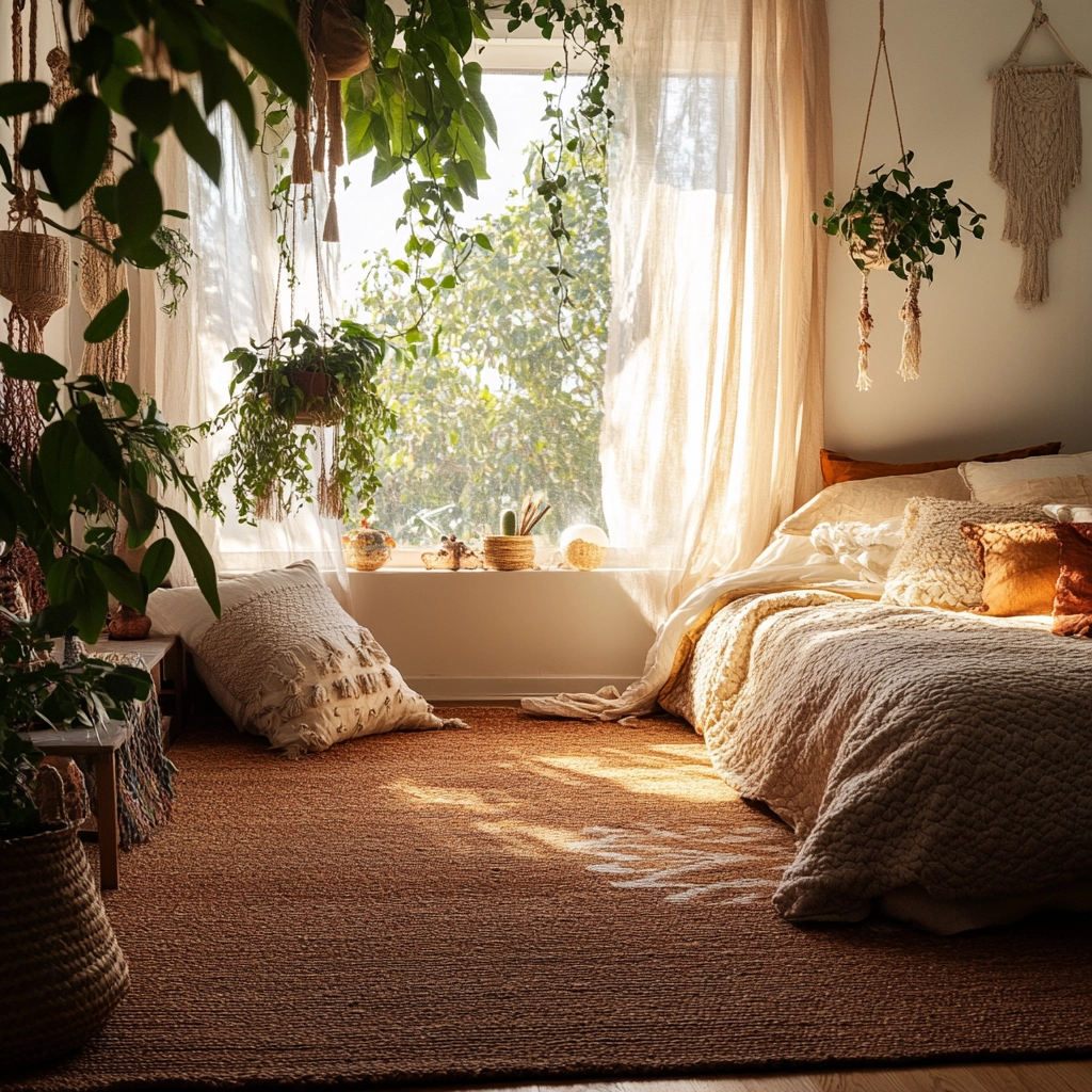 brown rug bedroom 9