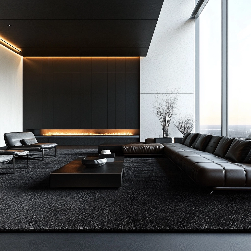 charcoal carpet living room 2