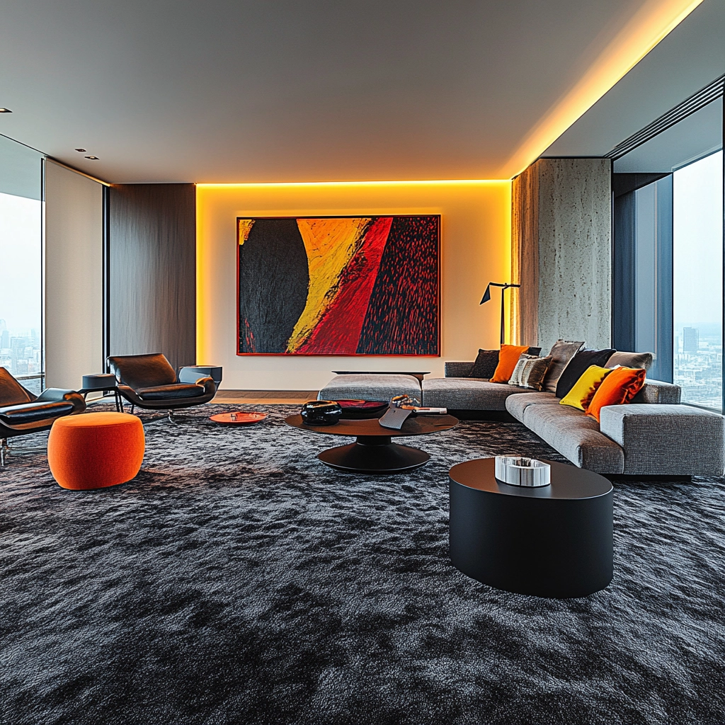 charcoal carpet living room 46