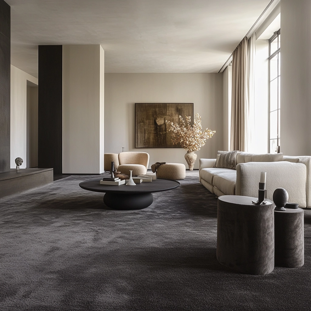 charcoal carpet living room 65