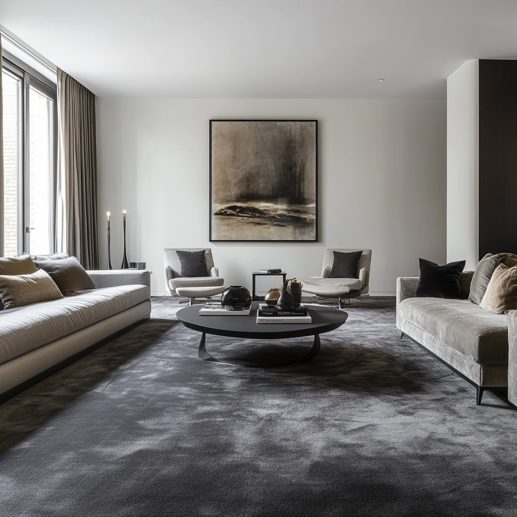 charcoal carpet living room 67