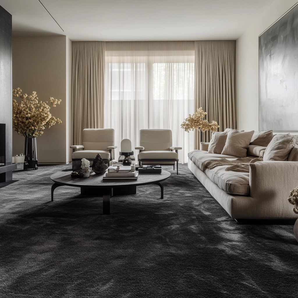 charcoal carpet living room 68