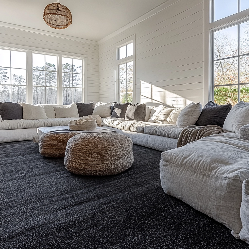 charcoal carpet living room 72
