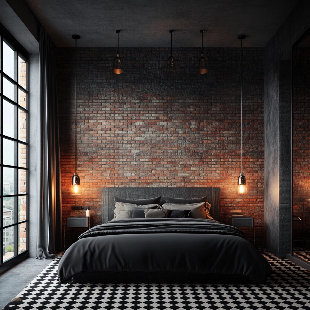checkered carpet bedroom 6