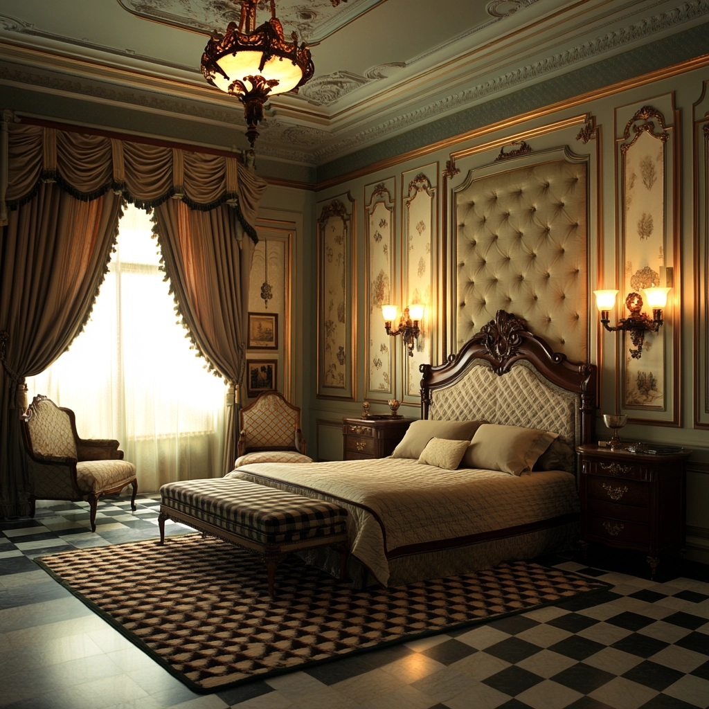 checkered rug bedroom 39
