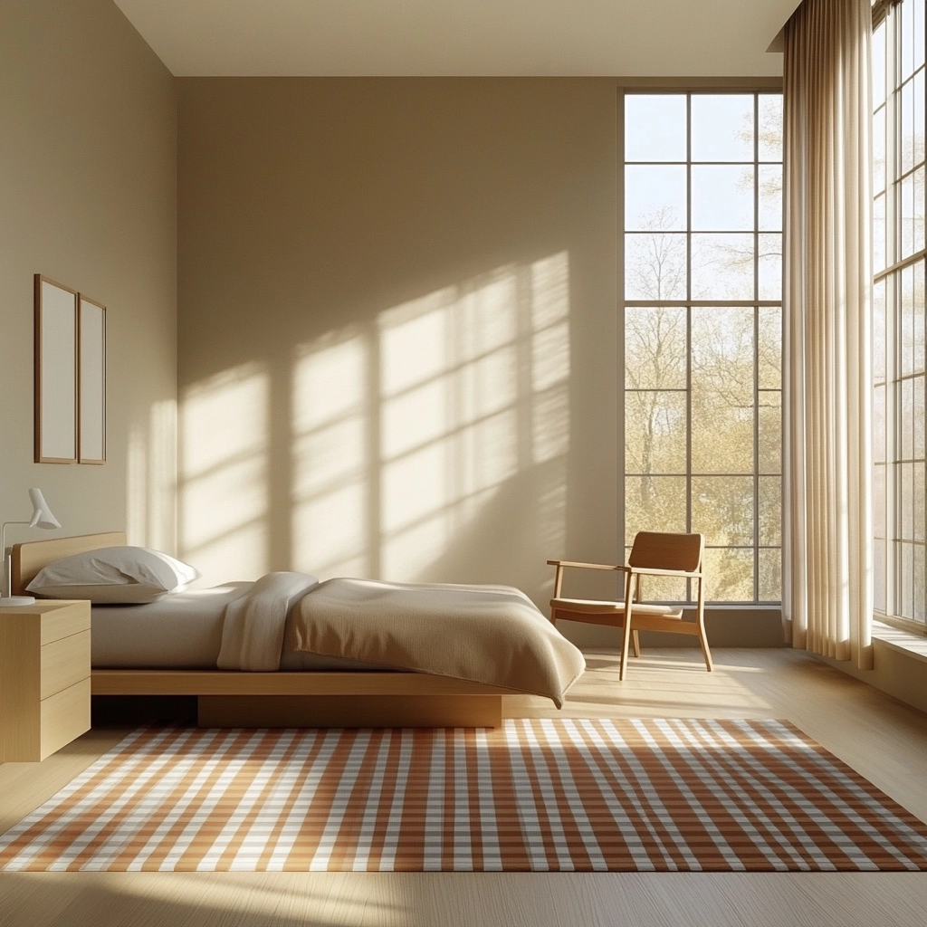 checkered rug bedroom 65