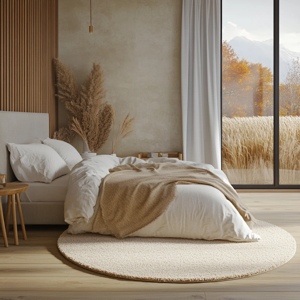 circle rug bedroom 1