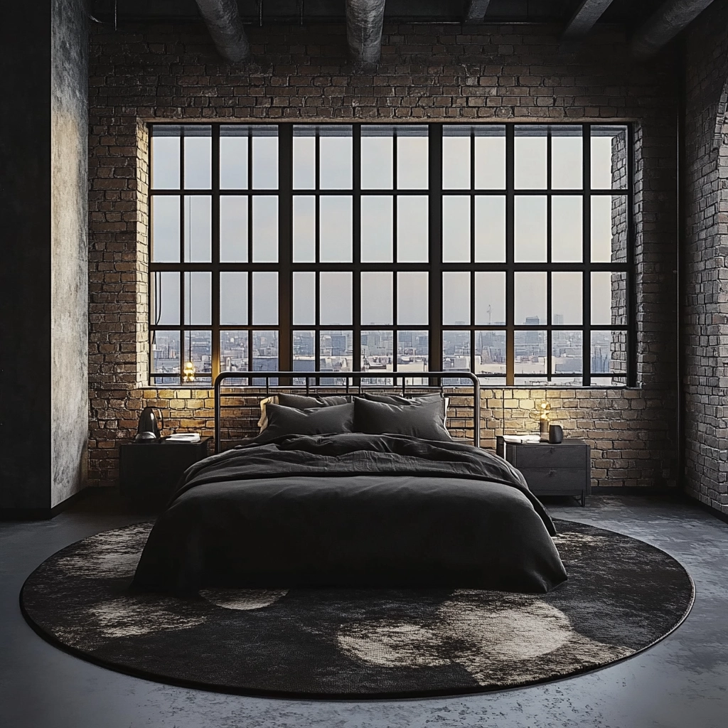 circle rug bedroom 12