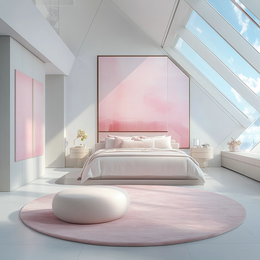 circle rug bedroom 16
