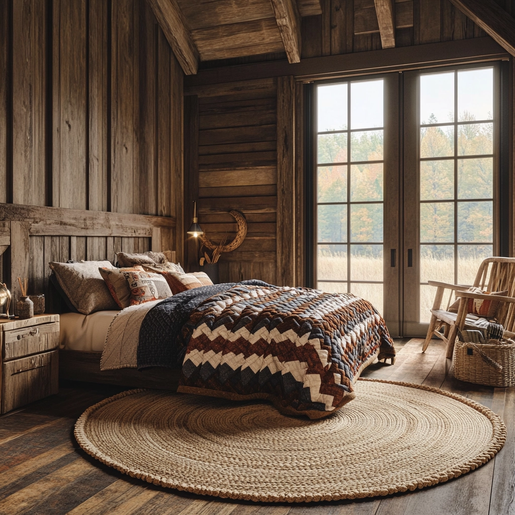 circle rug bedroom 17